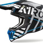 Airoh Strycker Brave Kiiltävä bleu / gris