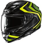 HJC F71 Carbon Nevio Musta/Fluo Keltainen MC3H