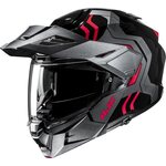 HJC i80 Velly Harmaa/Musta/Punainen MC1
