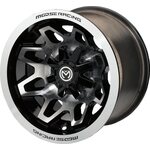Moose 416B 15x7 4/110 5+2 Kiillotettu/musta