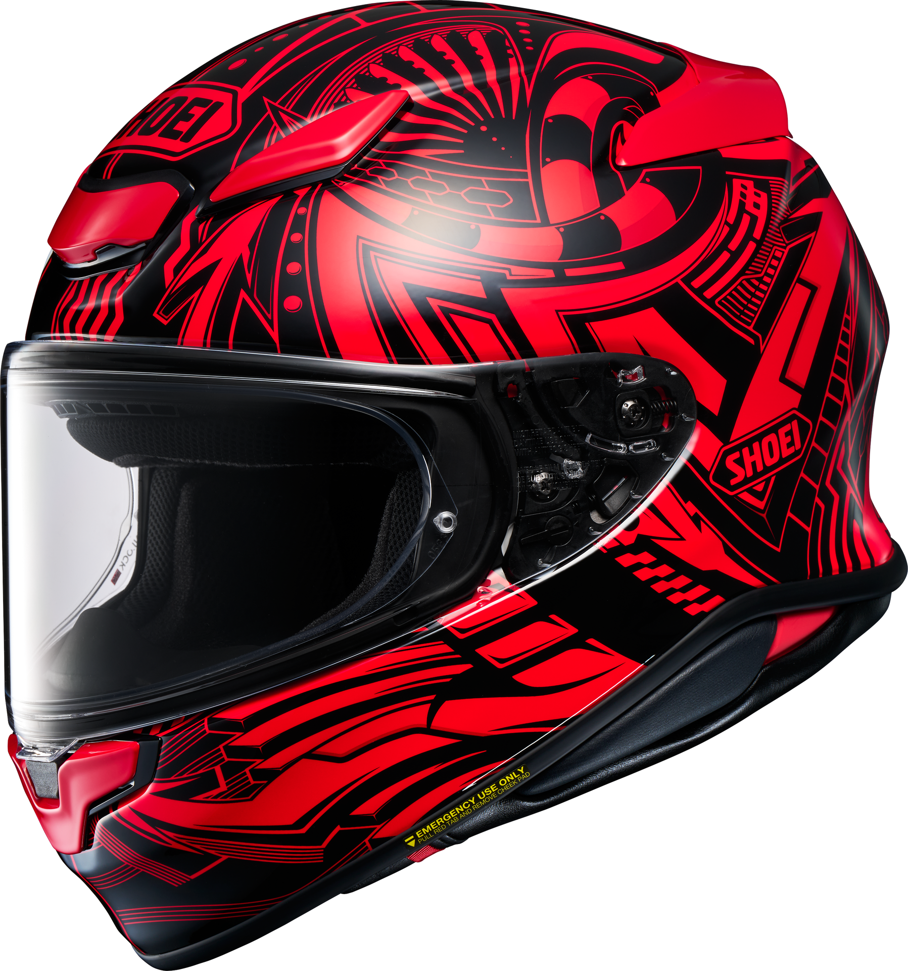 Shoei NXR2 BEAUT TC-1 puna-valkoinen