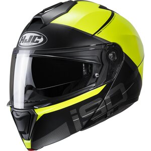HJC i90, May fluo keltainen/musta, XL