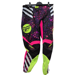 Fly Racing Kinetic crossihousut naisten, neon/pinkki/Hi-Vis, 34