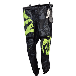 Fly Racing Kinetic crossihousut miesten, musta/Hi-vis, 34