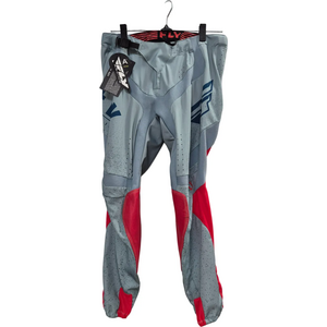Fly Racing Lite crossihousut miesten, harmaa-punainen-sininen, 34
