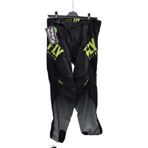 Fly Racing Lite crossihousut miesten, musta/Hi-vis, 34