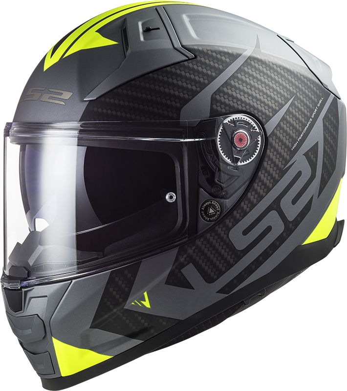 LS2 FF811 Vector 2 Splitter Matte titanium-HV- žlutá