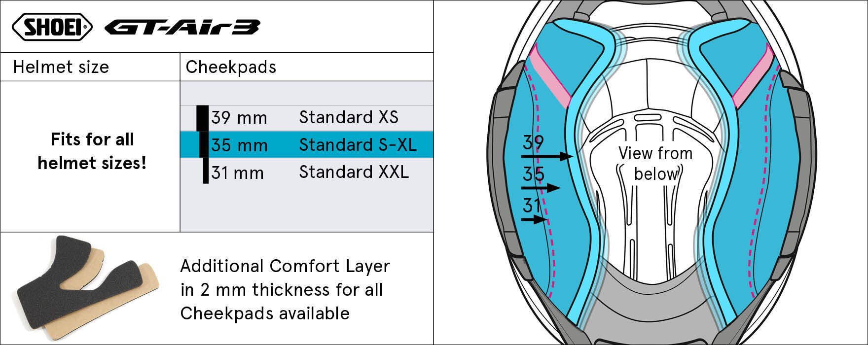 Shoei Type-R (GT-Air3) 35 mm
