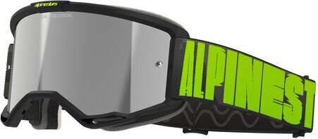 Alpinestars Vision 5 Hollow Harmaa/Keltainen Hopea peili