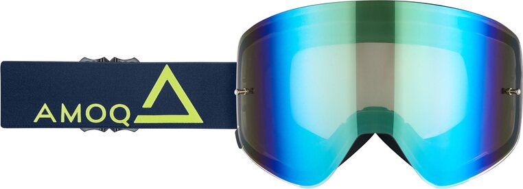 AMOQ Vision Magnetic Navy sininen/kultainen kultaisella peililinssillä