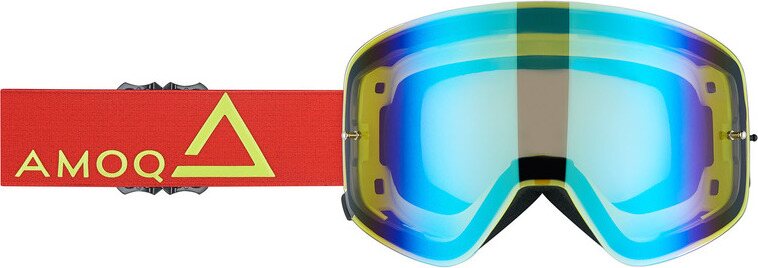 AMOQ Vision Magnetic Punainen/keltainen kultaisella peililinssillä