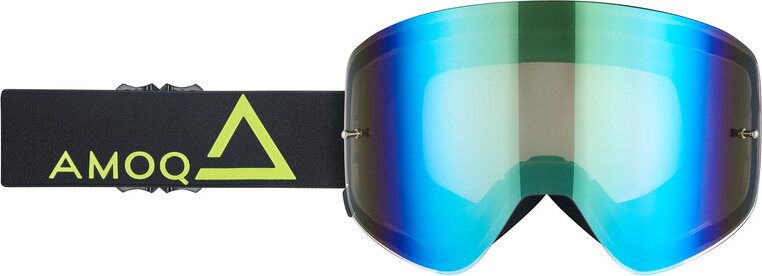 AMOQ Vision Magnetic Musta/keltainen kultaisella peililinssillä