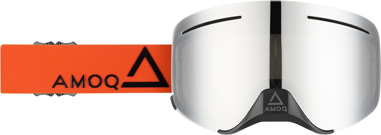 AMOQ Vision Vent+ Magnetic nenäsuojalla Oranssi/musta hopealla peililinssillä