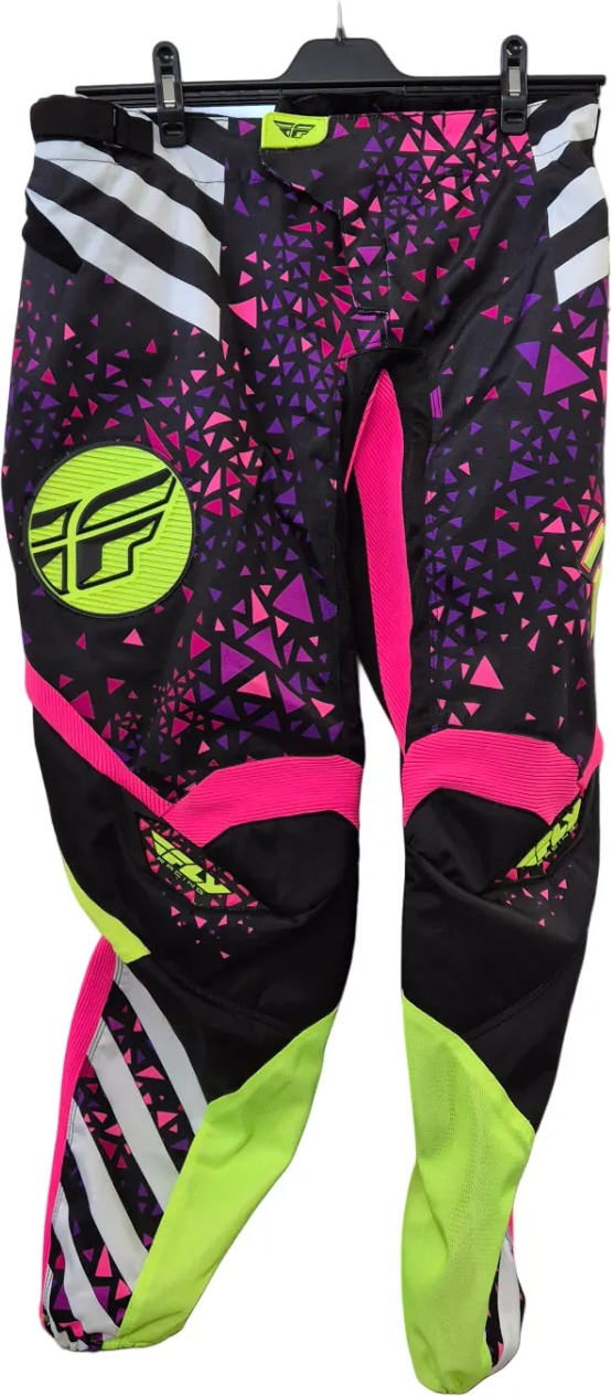 Fly Racing Kinetic crossihousut naisten Neon/pinkki/Hi-Vis