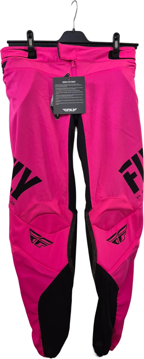 Fly Racing Lite crossihousut naisten Neon pinkki/musta