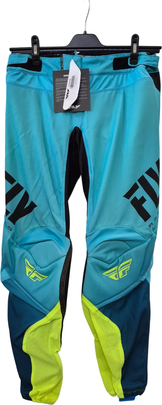 Fly Racing Lite crossihousut naisten Sininen/Hi-Vis