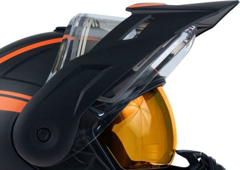 AMOQ Ballast kypärän lippa Musta/oranssi