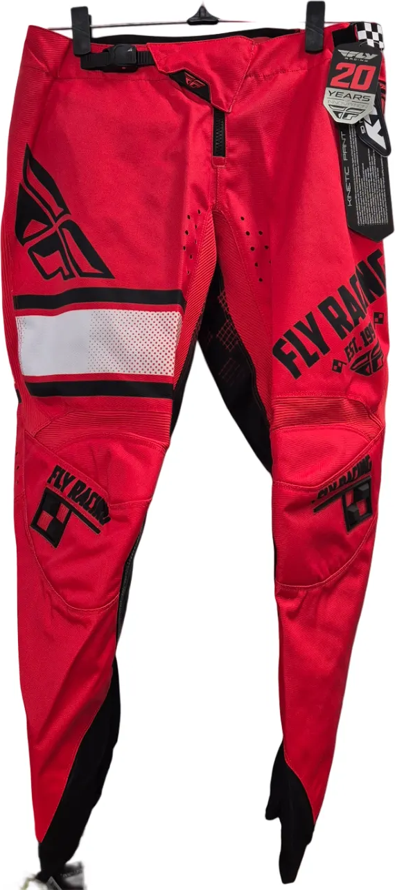 Fly Racing Kinetic crossihousut miesten Punainen/musta