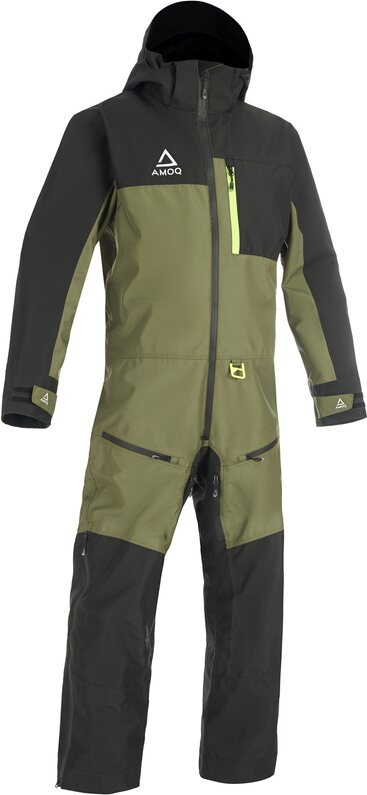 AMOQ dynamic topatut haalarit Musta/vihreä/Hi-Vision