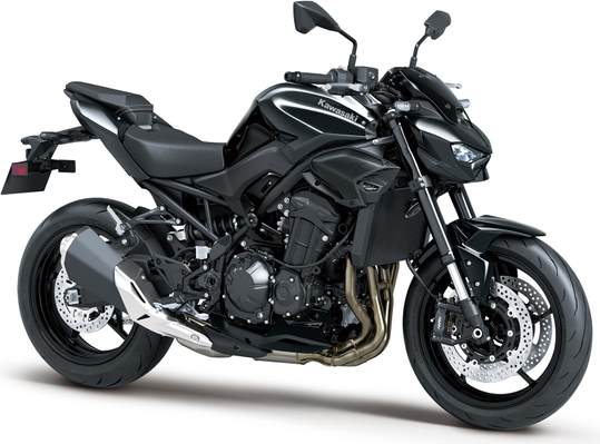 Kawasaki Z900 2026 Harmaa ja musta runko