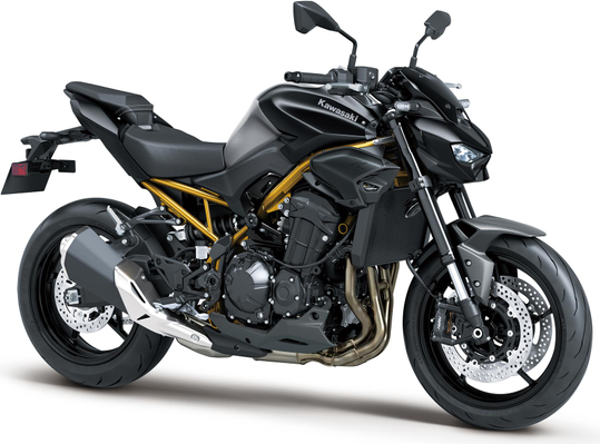 Kawasaki Z900 2026 Musta ja kulta runko