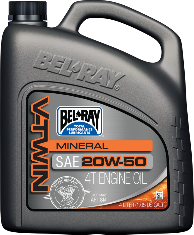 Bel-Ray V-Twin 20W-50 Mineraali moottoriöljy 4 litraa