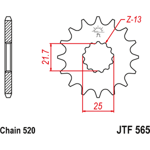 JT Sprockets JTF565.14 Eturatas