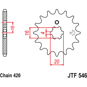 JT Sprockets JTF546.12