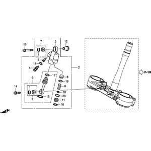 Honda Damper Assy steering