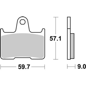 Sbs fékbetétek 765LS Sintered