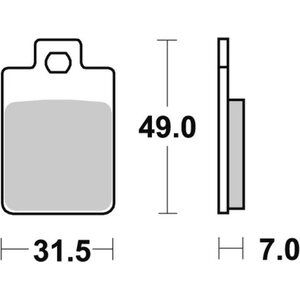 Sbs fékbetétek 712HF Ceramic