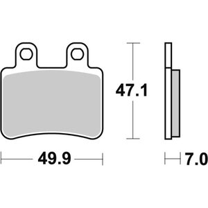 Sbs fékbetétek 167HF Ceramic