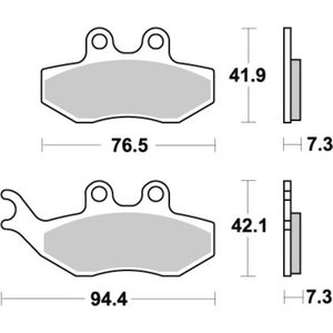 Sbs fékbetétek 168HF Ceramic