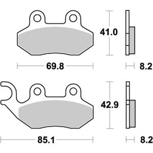Sbs fékbetétek 140HF Ceramic
