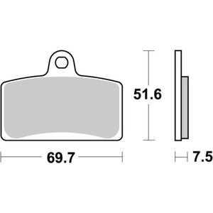 Sbs fékbetétek 189MS Maxi Sinter