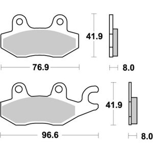 Sbs fékbetétek 638SI Sintered Offroad