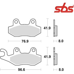 Sbs fékbetétek 611SI Sintered