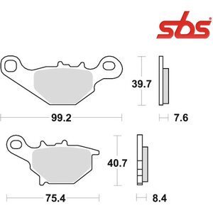 Sbs fékbetétek 122HF Street