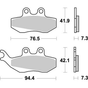 Sbs fékbetétek 120HF Ceramic