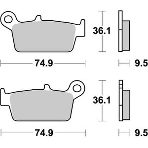 Sbs fékbetétek 144HF Ceramic