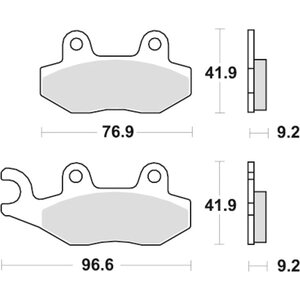 Sbs fékbetétek 163HF Ceramic