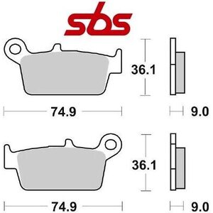 Sbs fékbetétek 121HF Ceramic