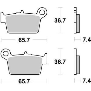 Sbs fékbetétek 199HF Ceramic