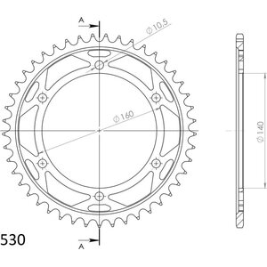 JT Sprockets takaratas 502.49 teräs