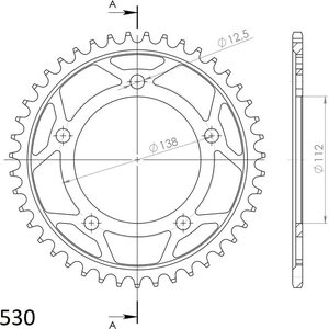 JT Sprockets takaratas 302.42 teräs