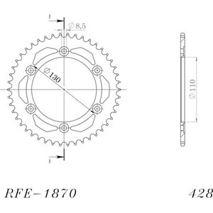 JT Sprockets takaratas 1870.46 teräs