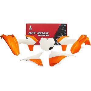 RTech muovisarja KTM SX/SX-F 125-450 2013-2016 oranssi-valkoinen