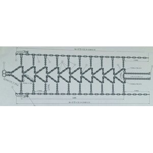 Bronco ketjut Diamond V-bar 142x41cm