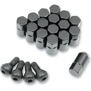 Moose Pyöränmutterisarja M10x1.25mm + venttiilit