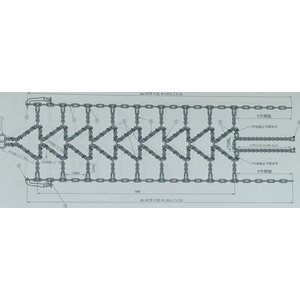 Bronco ketjut Diamond V-Bar 137x36cm